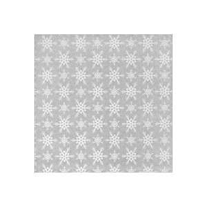  POW Glitter Cardstock 12X12 Snowflakes/Silver Arts 