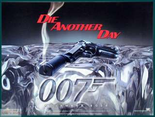 DIE ANOTHER DAY Advance Original Quad Movie Poster 007  