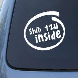SHIH TZU INSIDE   Car, Truck, Notebook, Vinyl Decal Sticker #2156 