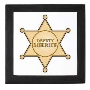 Deputy Sheriff Badge Pig Keepsake Box by 