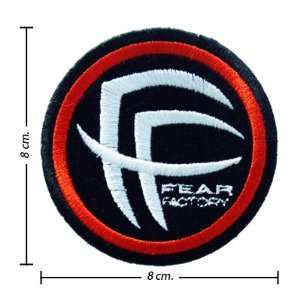 3pcs Fear Factory Music Band Logo I Embroidered Iron on Patches Kid 