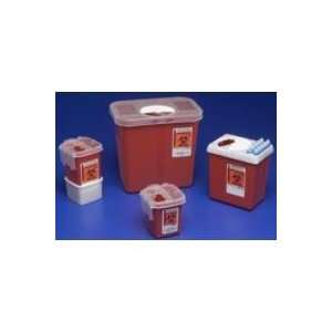  Kendall Phlebotomy Unit Sharps Containers, Red, 1 Quart 