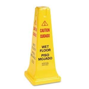  Continental 221YW Yellow 26 Inch Four Sided Caution Sign 