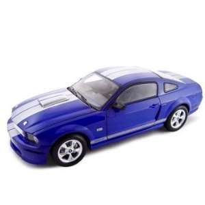  2008 Mustang Shelby GT Blue 118 Diecast Model Toys 
