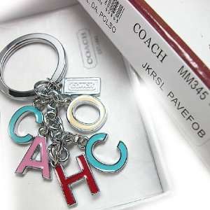  Colorful Enamel Letters Coach Keychain/key Chain/ Key Fob 