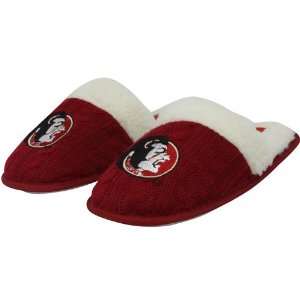   (FSU) Ladies Garnet Sweater Slippers (Small)