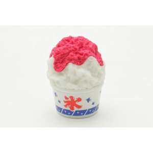  Shave Ice Pink & White Japanese Erasers. 2 Pack Toys 