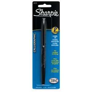com Sharpie Calligraphic Markers   Black, 2.5 mm, Calligraphic Marker 