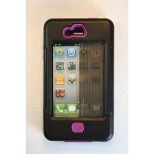  New Sharkeye Iphone 4 Protective Case Black Purple Accents 
