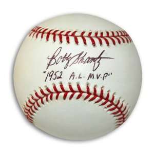 Bobby Shantz Autographed Baseball inscribed 1952 AL MVP 