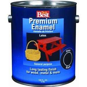  Do it Best Premium Latex Enamel, BLACK LATEX ENAMEL