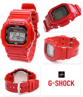 New CASIO G SHOCK G LIDE RED WATCH GLX 5600 4  