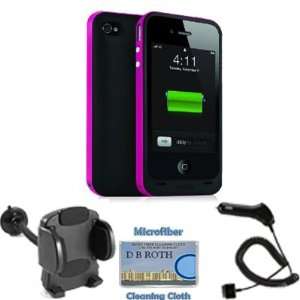  Mophie Juice Pack Plus Case and Rechargeable Battery + CAR 