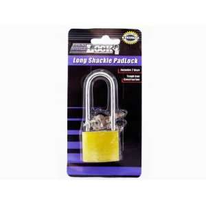  Pack of 96   Iron long shackle padlock with 2 keys (Each) By Bulk Buys