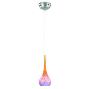 Lite Source LS 19904 Cosenza Pendant Lamp with Mixed Colored Glass 