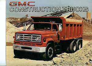 1984 GMC Construction Trucks Brochure  Nice  