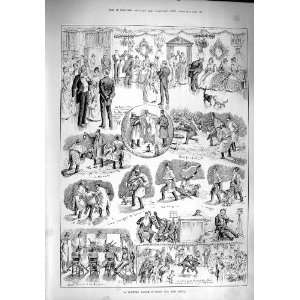  1890 Country Dance Waiting Music Romance Old Print