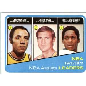  1972 73 Topps Basketball #176 Lenny Wilkens Jerry West 