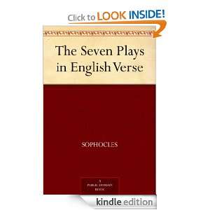 The Seven Plays in English Verse Sophocles  Kindle Store