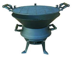 Cast Iron Cooking Grill Flame Barbeque BBQ Garden Camp  