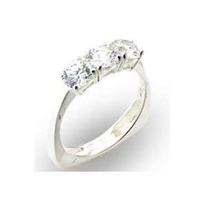  1.5cttw 3 Stone Ring Past Present Future size 9 