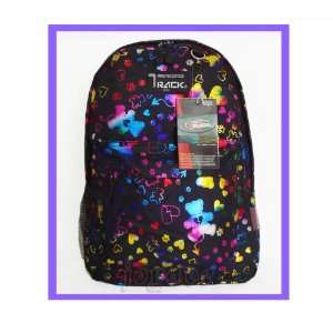  Track Rainbow Colored Bear Backpack School Bag 16.5 