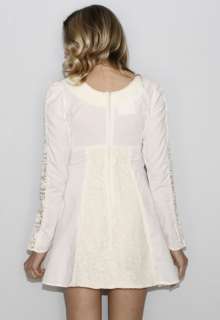   SAX Floral SHEER Crochet Lace Prairie boho Wedding Mini DRESS  