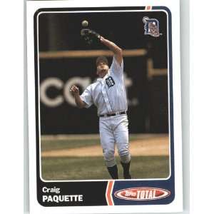  2003 Topps Total #583 Craig Paquette   Detroit Tigers 