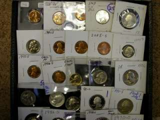 ASSORTED MODERN PROOF COIN LOT  50 COINS TOTAL  ID#T168  