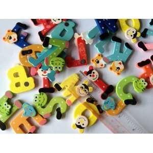 Childrens Creative Gifts Toys / Wooden Magnetic Stickers / 26 Wooden 
