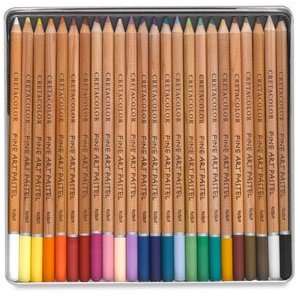  Cretacolor Fine Art Pastel Pencil Sets   Set of 24, Tin 