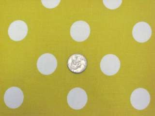   WHITE 1 POLKA DOTS POLY COTTON BLEND SEWING 60 FABRIC MATERIAL BTHY
