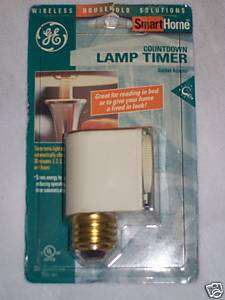 LOT OF 4 GE Countdown Lamp Timer Socket  