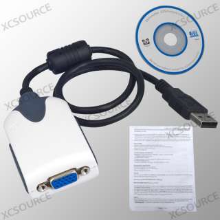   VGA Adapter Cable Connection for Extra Monitor Multi LCD Screen EA458