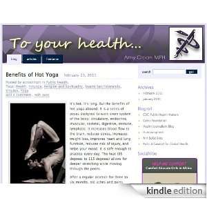  To Your Health Kindle Store MPH Amy Croan