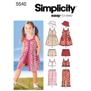  Simplicity Sewing Pattern 5540 Child Dresses, A (3 4 5 6 7 