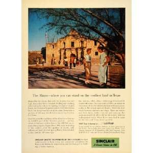   Club Alamo Texas Davy Crockett   Original Print Ad