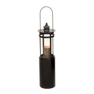  40H Crown Metal Floor Garden Patio Oil Lantern Lamp 