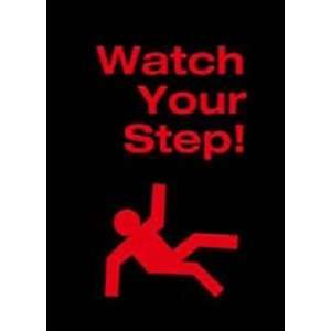  WATCH YOUR STEP safety message / logo mat