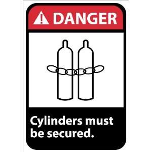  SIGNS CYLINDERS MUST BE SECURED