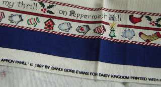 VTG Daisy Kingdom Peppermint Hill Apron Craft ♥1997♥  