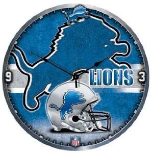  NFL Detroit Lions Clock   High Definition Art Deco XL 