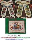 PRAIRIE SCHOOLER FINISHED COMPLETED FOUR SEASONS CROSS STITCH LOT OF 4 