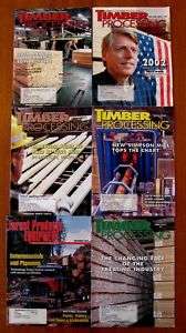 Lot of 6 TIMBER PROCESSING Magazine Back Issues 2002  