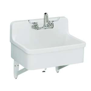  KOHLER K 12787 0 Gilford Scrub Up Plaster Sink, White 