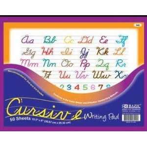   50 Ct. 10.5 X 8 Cursive Writing Pad Case Pack 48 