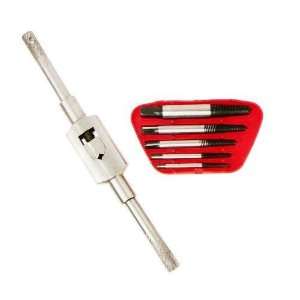 Screw Extractor Set with Hand Tap   Left Hand Bits