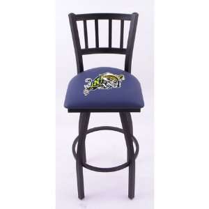  US Naval Academy Single Ring Swivel Bar Stool w/ Back 