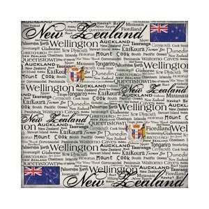   Customs   World Collection   New Zealand   12 x 12 Paper   Scratchy