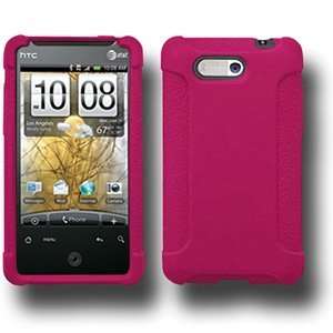Amzer Silicone Skin Jelly Case Hot Pink For Htc Aria Anti Dust Scratch 